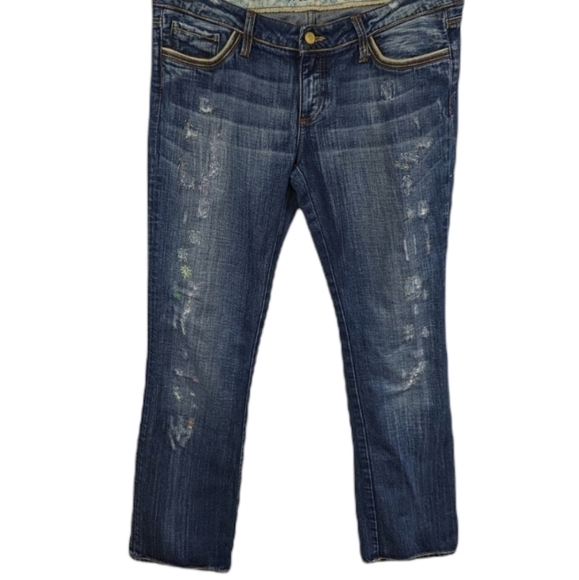 Mavi Olivia Embroidered Straight Leg Jeans Sz 30 - Picture 1 of 13